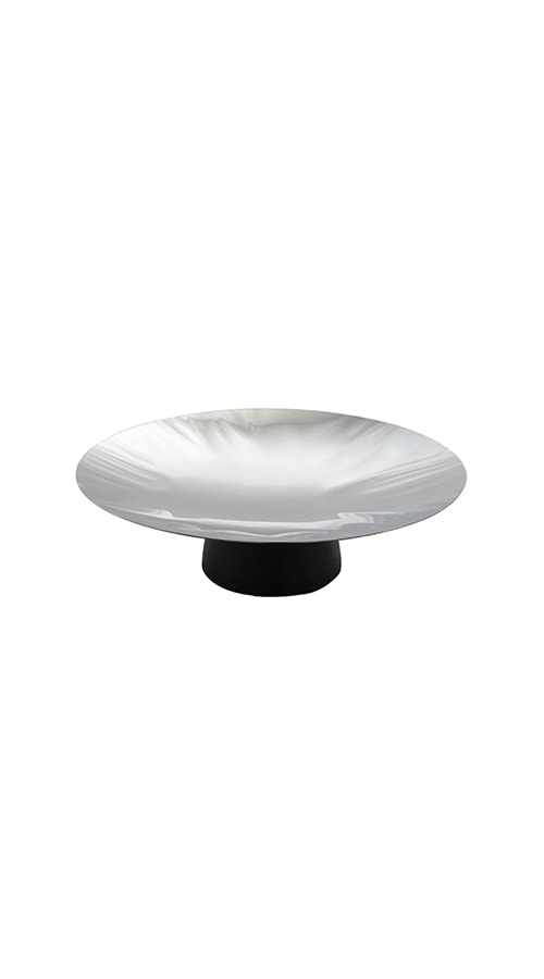 Подставка сервировочная 42 см. h=7 см. нерж. на дерев. ножке Abert /1/ ВДОХНОВЕНИЕ