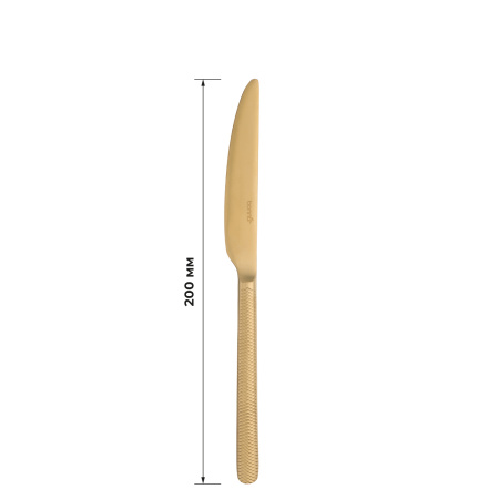 Нож десертный Иллюзион Золотой 18/10  2,5 мм 20 см. Bonna /12/ ВДОХНОВЕНИЕ