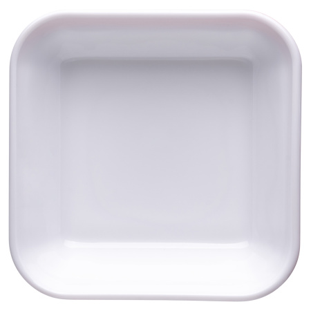 Салатник квадр. 110*110 мм. 200 мл. h=37 мм. голубой край штабелир. Браш /1/6/24/ АКЦИЯ