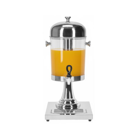 Диспенсер для соков, холод.напитков, 8 л. h=56 см. колба пластик. MGsteel /1/