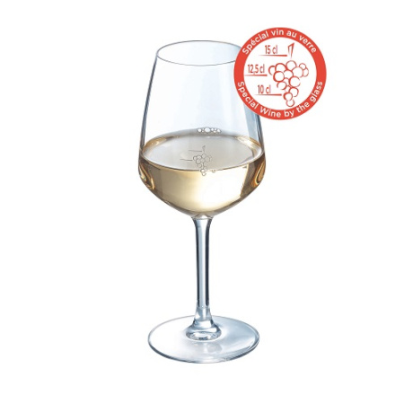 Бокал для вина 300 мл. d=79 мм. h=188 мм. с меткой на 100 мл/125 мл/150 мл. Джульетт /1/6/24/ АКЦИЯ