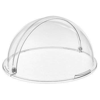 Крышка для подносов,корзин Roll-Top d=40 см. h=20 см. с ручками, поликарбонат, прозрачная GP /1/6/ 