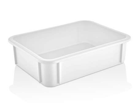 Контейнер для теста 300*400*100 мм. (-40/+70℃) прямой, сплошной, мороз-кий, белый п/п (крышка 77155) GP /1/12/