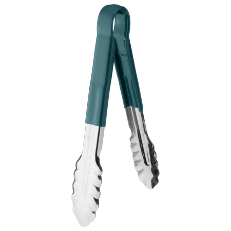 Щипцы универсальные 24 см. нерж. зеленая ручка MGsteel /1/120/ 
