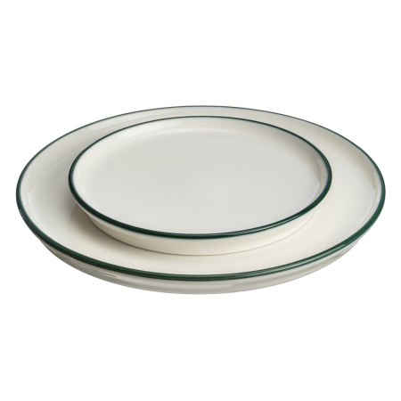 Тарелка d=160 мм. Линеа Зеленый, форма Хюгге Bonna /1/12/1680/