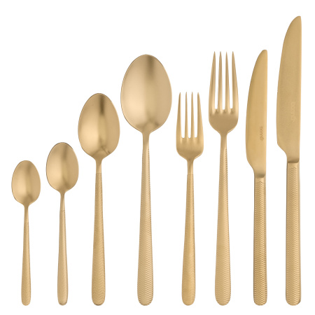 Нож столовый Иллюзион Золотой 18/10  2,5 мм 22,8 см. Bonna /12/ ВДОХНОВЕНИЕ