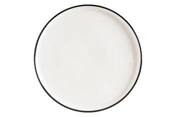 Тарелка d=220 мм. Линеа Черный, форма Хюгге Bonna /1/6/558/