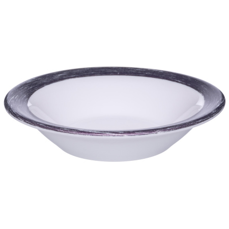 Блюдце d=120 мм. 110 мл. для десерта глубокое сиреневый край Браш /1/6/36/