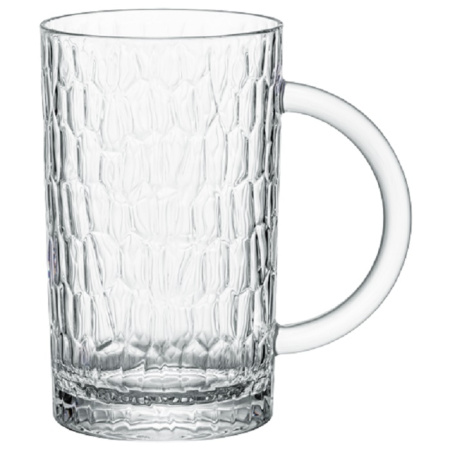 Кружка для пива  430 мл. d=77 мм. h=128 мм. поликарбонат, прозрачн. Айс Bonna /1/4/48/